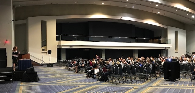 Kassy LaBorie presenting to an audience of 250+ at ATD ICE 2019 in Washington DC, in May 2019.