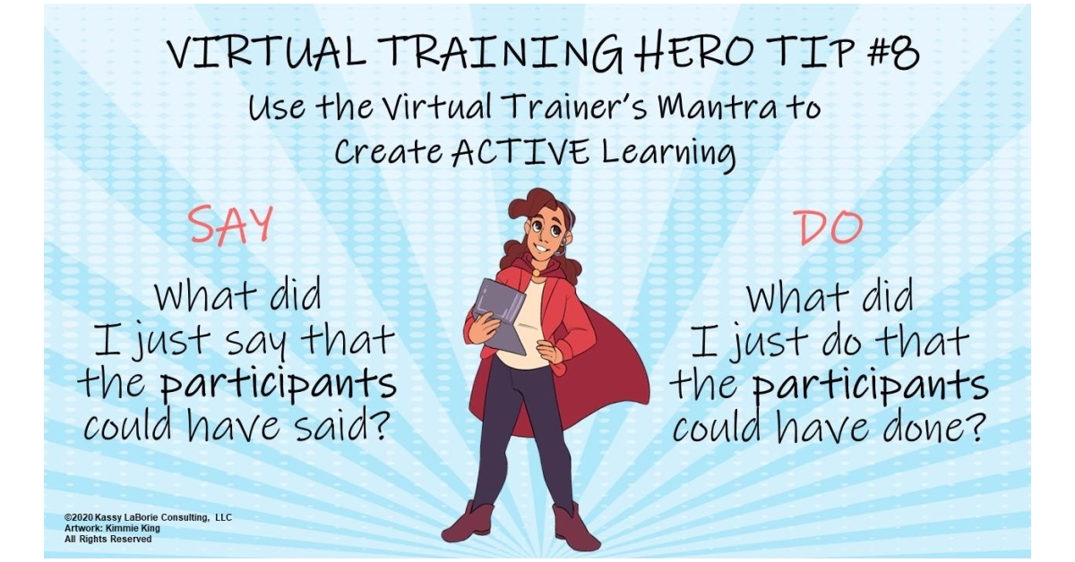 Virtual Training Hero Tip #8
