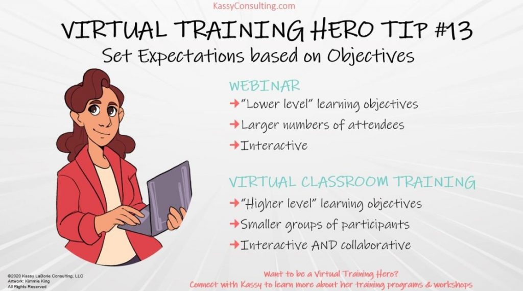 Virtual Training Hero Tip #13