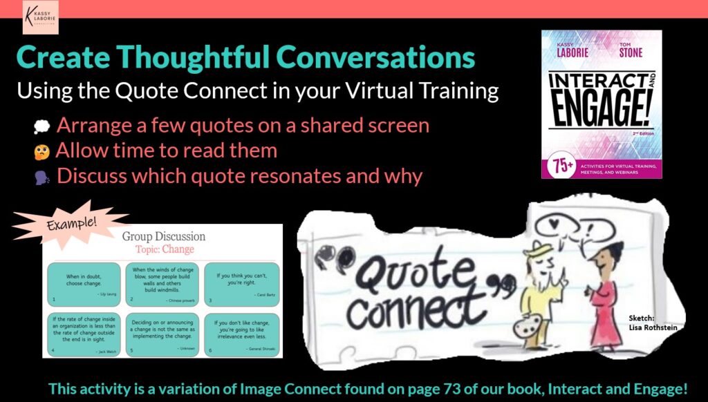 Quote Connect Virtual Activity from Kassy LaBorie