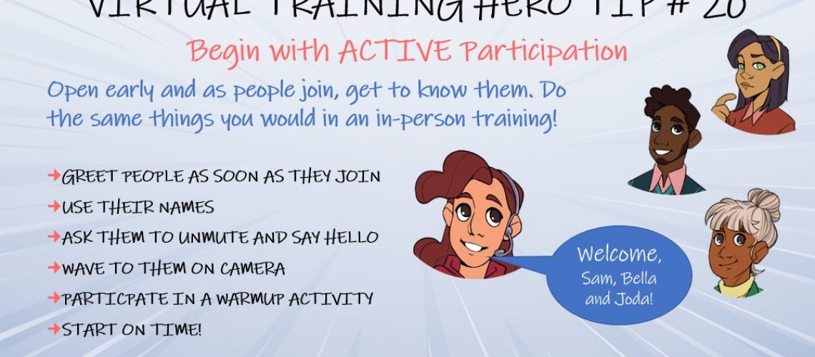 Virtual Training Hero Tip #20
